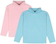 shop stylish jiahong long sleeve turtleneck 3-12years stripe l girls' clothing and tops, tees & blouses logo