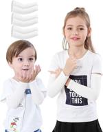 👶 newbyinn kids arm sleeves: uv sun protection & cooling for children of all ages - 1 or 3 pairs logo