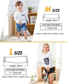 img 2 attached to 👶 Newbyinn Kids Arm Sleeves: UV Sun Protection & Cooling for Children of All Ages - 1 or 3 Pairs