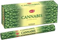 🌿 hem cannabis incense sticks (6 packs) - 120 count, 301g: natural, aromatic fragrance with authentic cannabis essence логотип