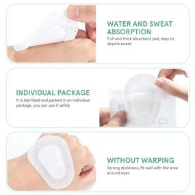 img 1 attached to Lurrose 20pcs Sterile Non-woven Eye Pads: Soft Self-adhesive Wound Dressings for Adults – Post Eye Patch Stickers