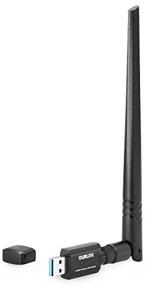 img 1 attached to OURLiNK 1200Mbps Dual Band Wireless Network Adapter with 5dBi Antenna - Ultimate Wi-Fi Dongle for Win/Mac