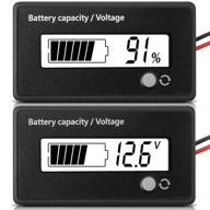 dc 12v 24v 36v 48v 72v battery capacity voltage meter with alarm logo