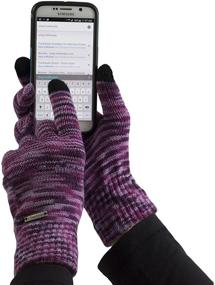 img 1 attached to Шерстяные перчатки для женщин с возможностью использования сенсорного экрана в космическом окрасе
