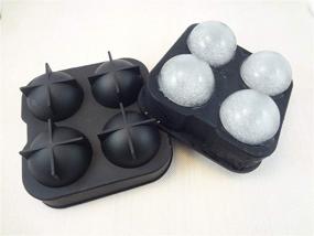 img 3 attached to 🧊 Housewares Solutions Froz Ice Ball Maker: Food-Grade Silicone Mold Tray with 4 X 4.5cm Ball Capacity - Novelty Ice Mold for Perfectly Chilled Drinks