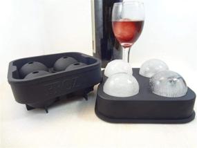 img 1 attached to 🧊 Housewares Solutions Froz Ice Ball Maker: Food-Grade Silicone Mold Tray with 4 X 4.5cm Ball Capacity - Novelty Ice Mold for Perfectly Chilled Drinks