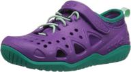 👟 crocs kids swiftwater magenta toddler boys' clogs & mules: stylish and comfortable footwear for active kids logo