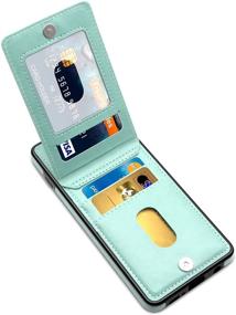 img 4 attached to 📱 LakiBeibi Премиум кожаные ударопрочные защитные аксессуары для сотовых телефонов.