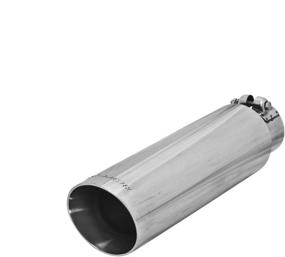 img 1 attached to 🚀 Flowmaster 15397: Premium Polished Stainless Steel Angle Cut Clamp-On Exhaust Tip for 2.50" Tubing