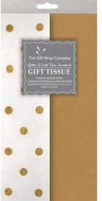 img 1 attached to 🎁 Coordinated Glitter Dot Assortment Gold Tissue by The Gift Wrap Company