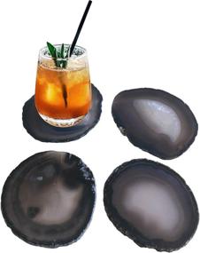 img 3 attached to 🏞️ Polished Amoystone Coasters: Premium Tabletop Protection