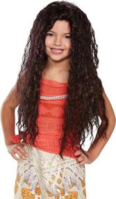 img 2 attached to 💇 Премиум маленькая детская парик Моаны Deluxe: подлинный и высококачественный волосок