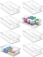 mdesign stackable organizer container bathroom logo
