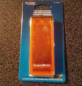 img 1 attached to 🚧 Enhance Visibility and Safety with Blazer International B178SAW Rectangular Stick-On Reflector, Amber, 2 Pack