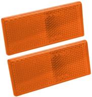 🚧 enhance visibility and safety with blazer international b178saw rectangular stick-on reflector, amber, 2 pack logo