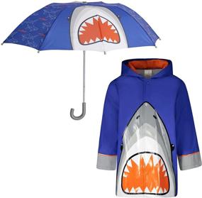img 4 attached to 🦕 Dinosaur Design Umbrella Raincoat - Stylish Clothing and Jackets for Boys and Girls