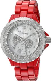 img 4 attached to Женские наручные часы DISNEY Mickey Quartz для повседневного ношения