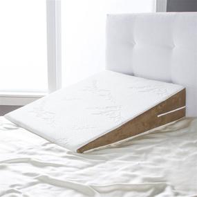 img 4 attached to Королевский размер подушка из памяти пены для кровати Avana Slant Bed Wedge: исключительный комфорт и поддержка