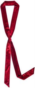 img 1 attached to 🧣 CHICOMP Vintage Velvet Skinny Scarf: Choker Scarf Tie & Silk Ribbon Sash for Women