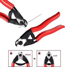 img 1 attached to High-Quality Stainless Steel Bicycle Cable Cutter Kit with 10 Bike Shift Cables, 5 O-Rings, 10 End Ferrules, and 20 End Caps - Ideal for Mountain and Road Bicycles