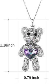 img 1 attached to 💎 Exquisite ZIOZIA Swarovski Crystal Necklace: Love Heart Pendant for Women, Girls; Perfect Gift for Girlfriend and Mom