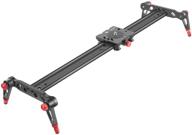 neewer 60cm aluminum alloy camera track slider video stabilizer rail with 4 bearings for dslr camera dv video camcorder film photography, supports up to 17.5 lbs/8 kg logo