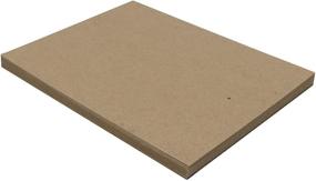 img 4 attached to 25 Chipboard Sheets 8.5 x 11 inch - 22pt (Point) Light Weight Brown 📦 Kraft Cardboard for Scrapbooking &amp; Picture Frame Backing (.022 Caliper Thick) Paper Board by MagicWater Supply