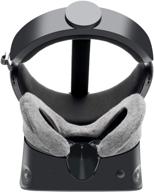 premium washable cotton covers for oculus rift s headset – super soft &amp; durable, new version-2 pcs (gray) logo