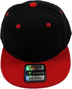 img 1 attached to 🧢 L.O.G.A. Kid's Youth Plain Flat Bill Snapback Caps: Explore Various Color Options