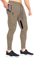 zenwill tapered workout training sweatpants men's clothing for active logo