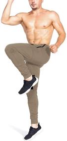 img 1 attached to ZENWILL Tapered Workout Training Sweatpants Men's Clothing for Active