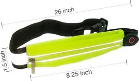 img 2 attached to 🏃 STRONG STAR LED Running Pouch: Rechargeable, Water Resistant, 360 Reflective - Holds Large Cell Phones!