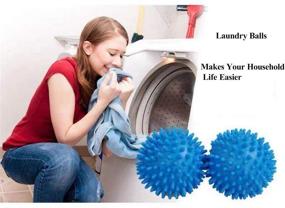 img 1 attached to 🧺 Revolutionize Laundry with Qedimah Laundry Ball, 6 Dryer Balls for Efficient Clothes Washing - Random Color