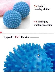 img 3 attached to 🧺 Revolutionize Laundry with Qedimah Laundry Ball, 6 Dryer Balls for Efficient Clothes Washing - Random Color