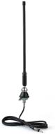 📻 black waterproof marine radio antenna rubber duck dipole flexible mast for boat car atv utv rzr spa - fm am logo
