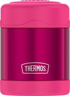 10 ounce pink stainless steel vacuum insulated kids food jar by thermos funtainer логотип