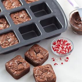 img 1 attached to 🍫 Wilton 12-ячеечная форма для брауни: идеальная стальная выпечка для вкусных брауни