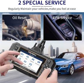 img 2 attached to 🚗 FOXWELL NT614 Elite Diagnostic Tool for All Cars - OBD2 Scanner with ABS SRS Transmission Diagnostic, Oil Light & EPB Reset, Check Engine Code Reader, Airbag Car Diagnostic Scanner [Eng. & SPA Version]