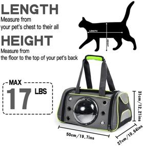 img 2 attached to Airline-Approved Cat Backpack with Transparent Space Capsule Design for Safe and Comfortable Traveling, Hiking, and Outdoor Use