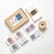 🎁 100 pcs soap packaging set with translucent paper bags, handmade sticker labels, and 120-ft natural jute twine – ideal packaging solution for soap, crafts, cookies, and baked goods logo