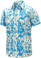 hawaiian sleeve printed summer men's shirts by evnmenst logo