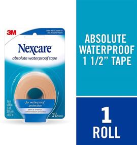 img 2 attached to 🏊 Nexcare Absolute Waterproof First Aid Tape: Tear-Resistant Roll for Water Activities