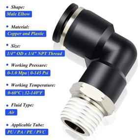 img 2 attached to 🔌 Tailonz Pneumatic Fittings PL 1/4 N2: High-quality and Reliable Air Line Connector for Multiple Applications