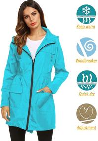 img 3 attached to 🌧️ LOMON Waterproof Lightweight Outdoor Raincoat for Women: Chic Clothing and Versatile Coats, Jackets & Vests