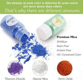 img 2 attached to 🎨 Mica Powder 12 Colors-120g: Perfect for Epoxy, Soap Making, Candle Making, Resin Crafts!