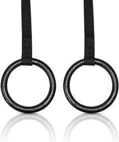 img 3 attached to 🤸 Aoneky ABS Plastic Non-Slip Gymnastic Rings: Superior Grip for Intense Workouts