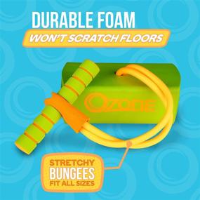 img 1 attached to 🟢 Flybar Pogo Stick - Ozone My First Foam Pogo Jumper: Top Indoor Toy for Kids, Toddlers Age 3-5, Ozone Green