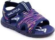 nautica kids sports sandals - stylish open toe water shoes for boys and girls (little kid/big kid) - perfect summer athletic sandals logo