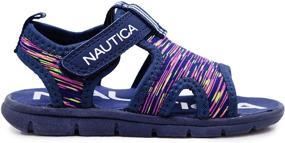 img 3 attached to Детские спортивные сандалии Nautica - стильные открытые водные туфли для мальчиков и девочек (малыш/большой ребенок) - идеальные летние спортивные сандалии.