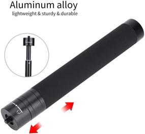 img 2 attached to Aluminum Alloy Gimbal Selfie Stick Monopod Extender Rod for DJI and Zhiyun Gimbals - Acouto Gimbal Extender Extension with 1/4'' Screw